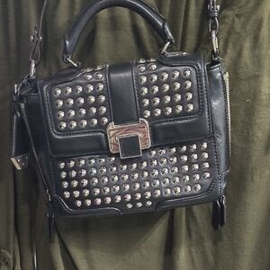Rebecca Minkoff  Elle Black Studded Mini Bag 9 X 7